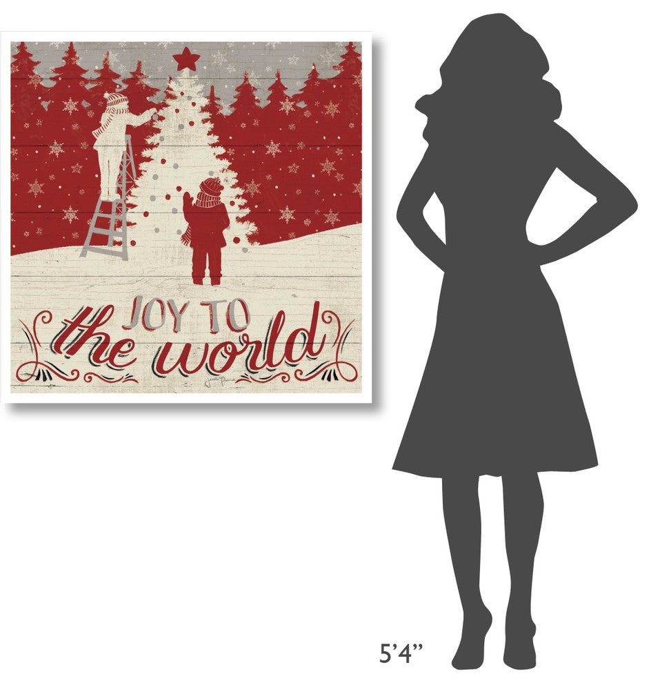 "Holiday in the Woods V" Digital Paper Print by Janelle Penner, 38"x38"