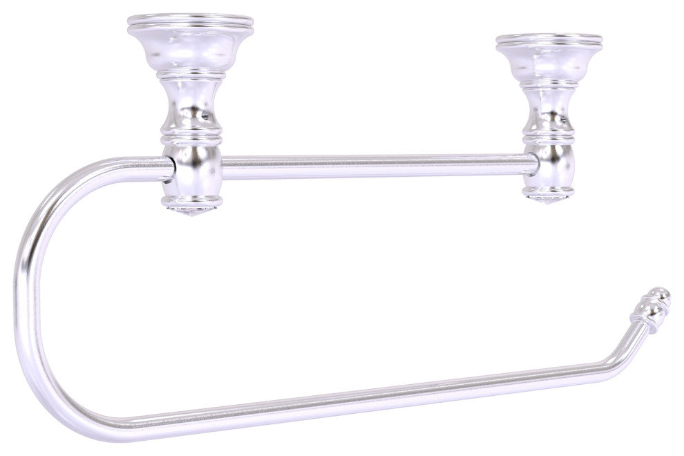 Carolina Crystal Under Cabinet Paper Towel Holder, Satin Chrome
