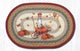 Earth Rugs OP-222 Pumpkin Celebration Oval Patch 20" x 30"