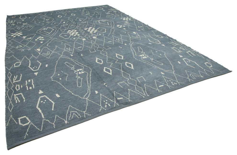 Rug N Carpet - Handmade Unique 9' 10'' x 14' 1'' Moroccan Area Rug