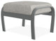Belle Isle Cushion Outdoor Ottoman, Hither Pewter/Graphite