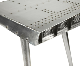 Silver Midway Desk, Industrial Style