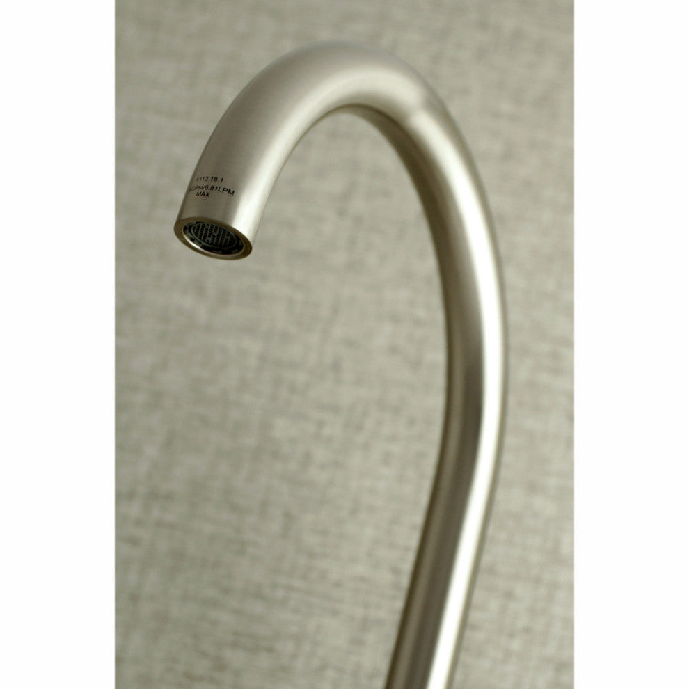Kingston Brass Two-Handle Wall Mount Kitchen Faucet, Brushed Nickel