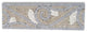 Marble Mosaic Border Bathroom Accent Listello Tile Swirl 4x12 Tumbled, 1 piece