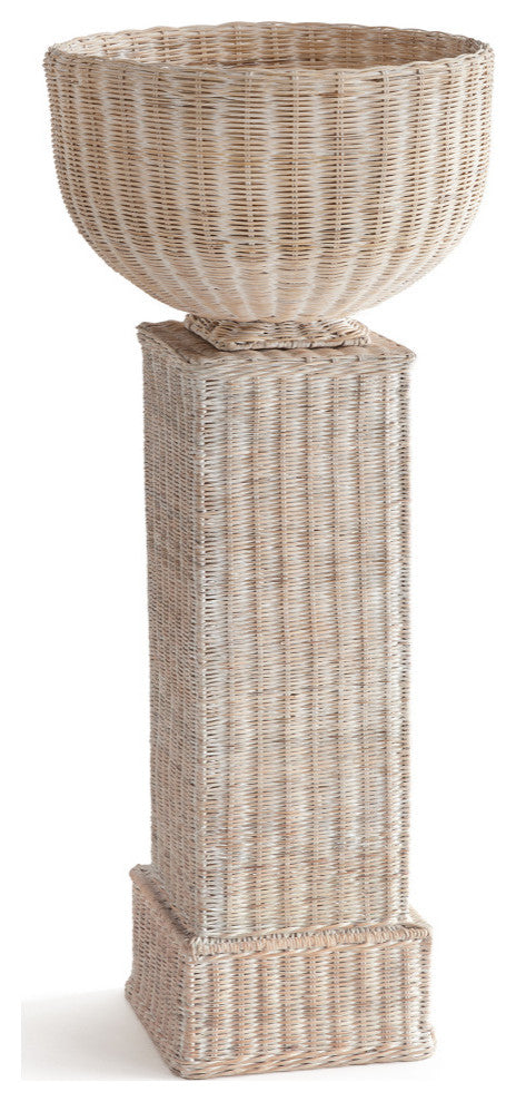 Charleston Rattan Footed Bowl