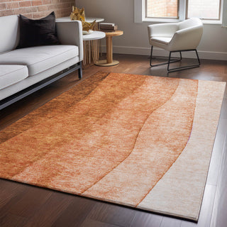 Premium Machine Washable Mayfield AMF625 Paprika 3' x 5' Rug