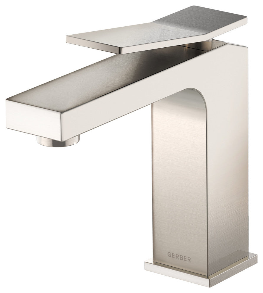 Avian Single Handle Lavatory Faucet w/ Metal Touch Down Drain Chrome, Brushed Nickel