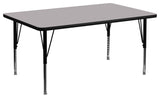 24''Wx48''L Gray Thermal Laminate Activity Table