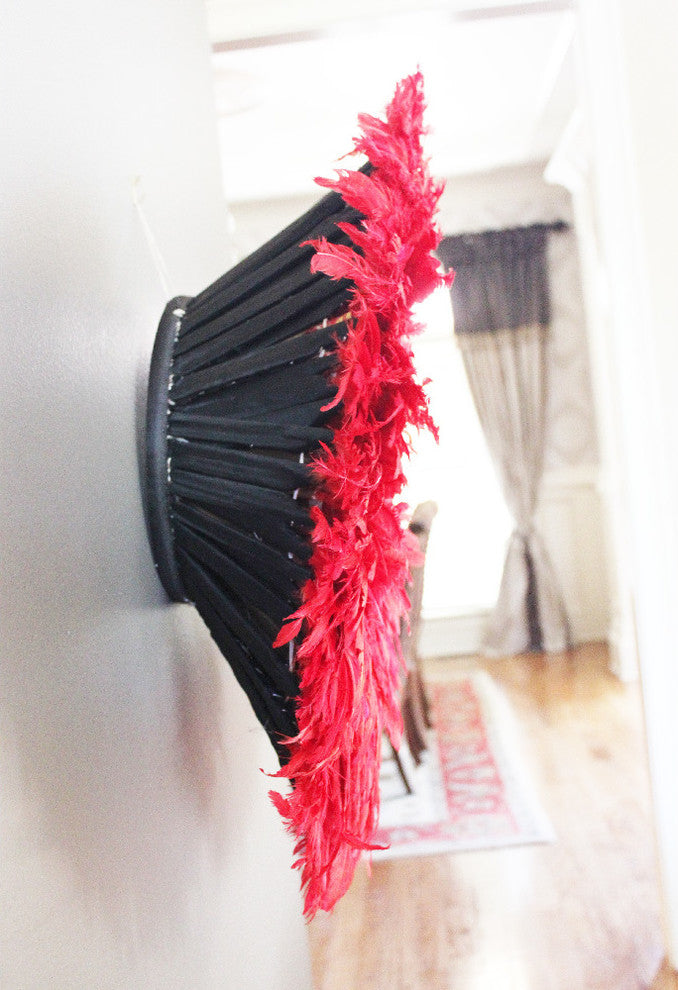 Large Red Juju Hat Wall Decor