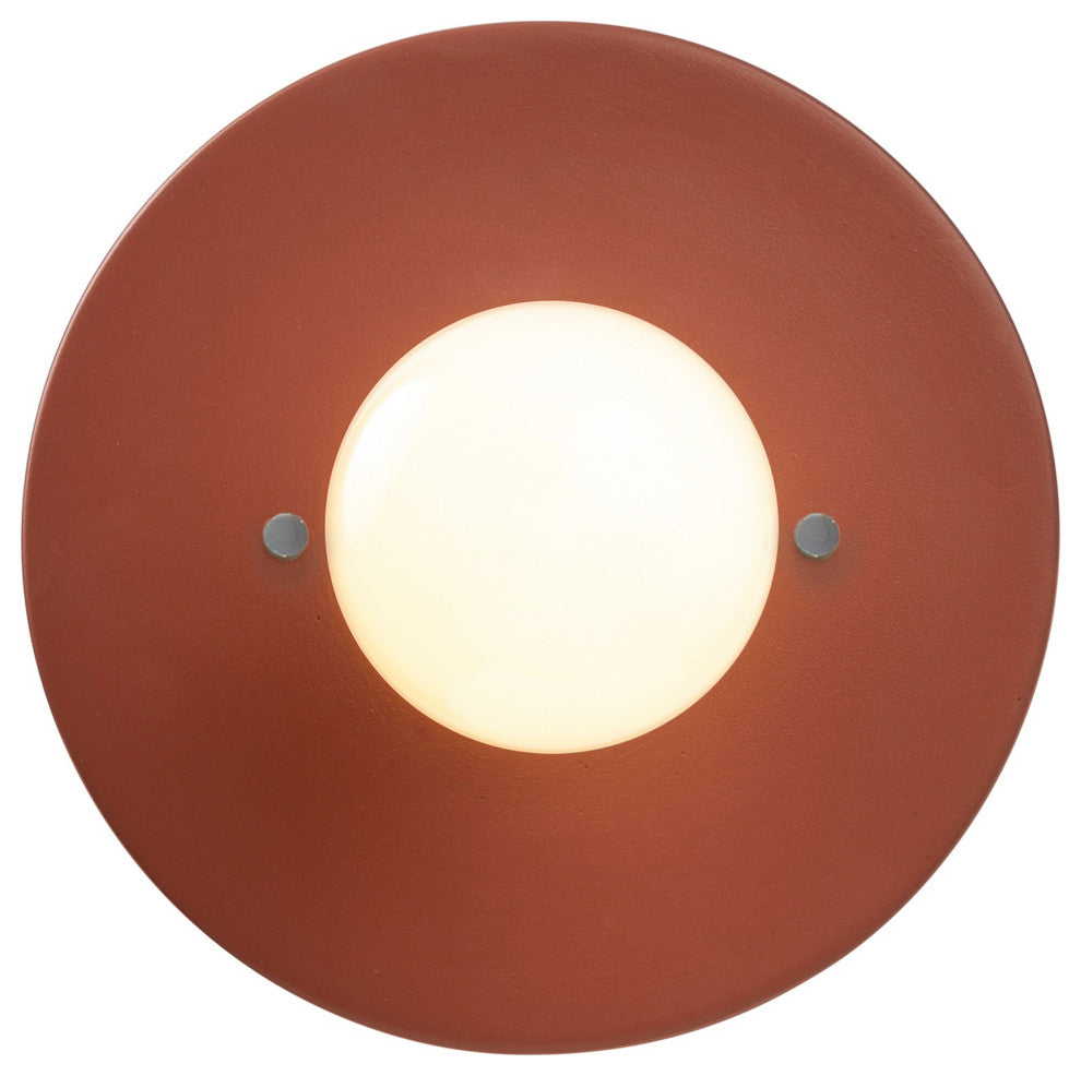 Discus Wall Sconce, Canyon Clay