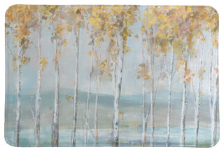 Laural Home Lakeview Birches Memory Foam Rug