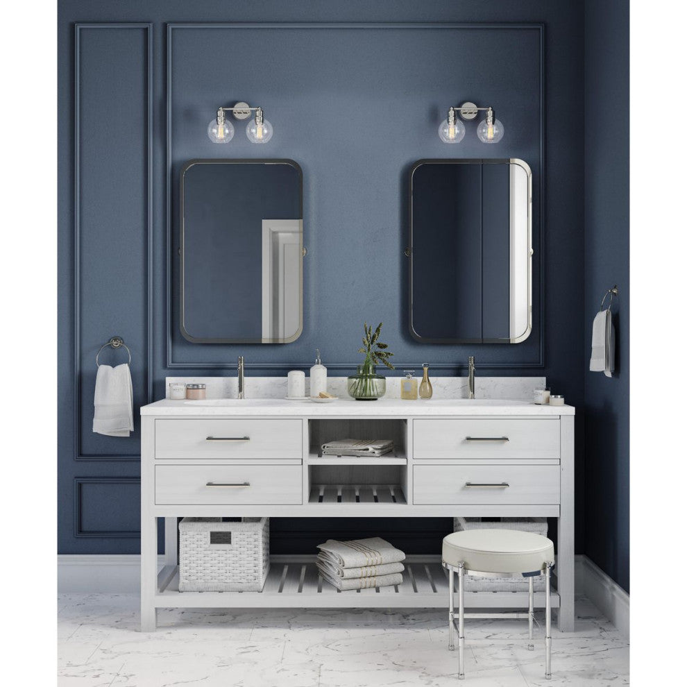 Hansford Collection 2-Light Bath and Vanity, Polished Nickel