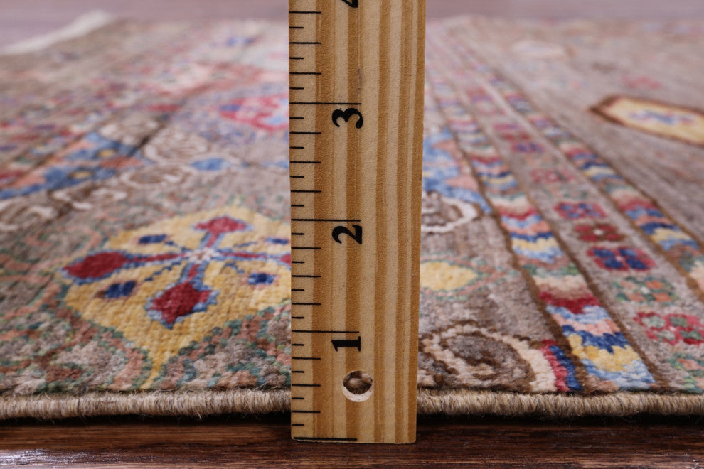 Khorjin Super Kazak Handmade Wool Rug 3' 7" X 5' 2" Q10031
