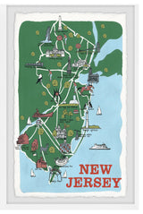 "New Jersey Spots" Framed Painting Print, 24x36
