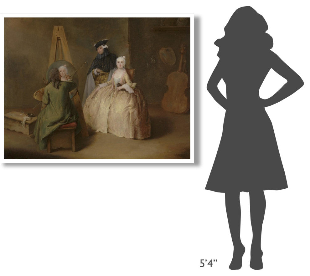 "The Painter in His Studio" Digital Paper Print by Pietro Longhi, 50"x38"