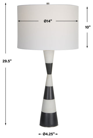 Uttermost Bandeau Banded Stone Table Lamp