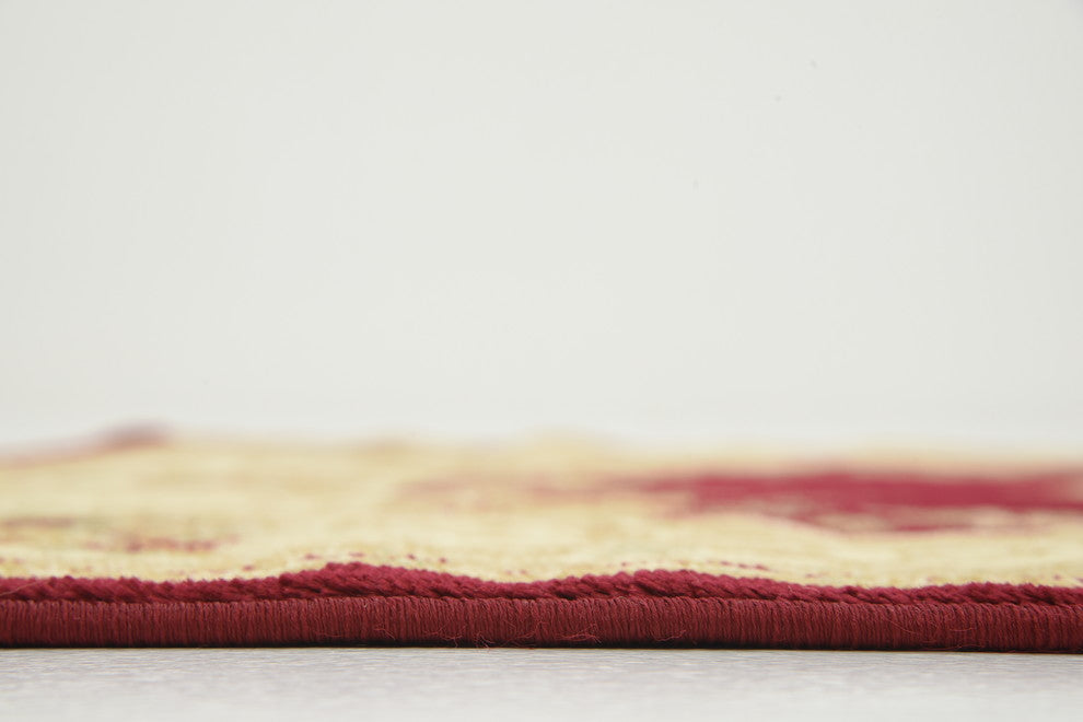 Unique Loom Red Henry Versailles 4' 0 x 6' 0 Area Rug