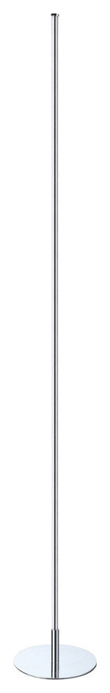 Iris 59.5" LED Integrated Floor Lamp, Chrome