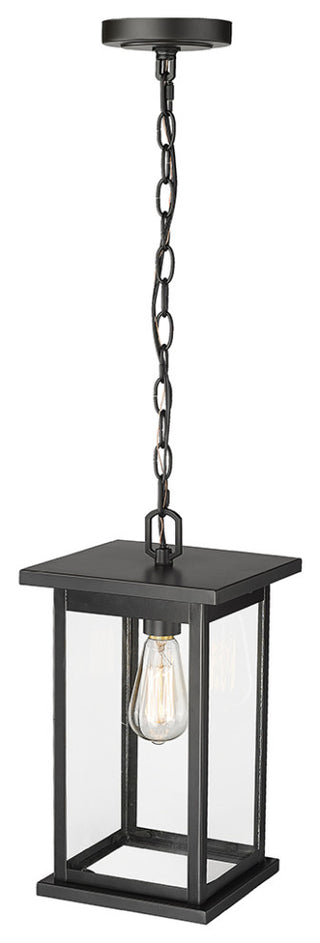 1 Light 8.5" Powder Coat Black Outdoor