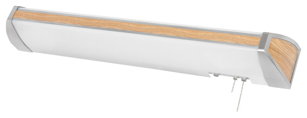 Ideal 52" Fluorescent Overbed Wall Light, Light Oak