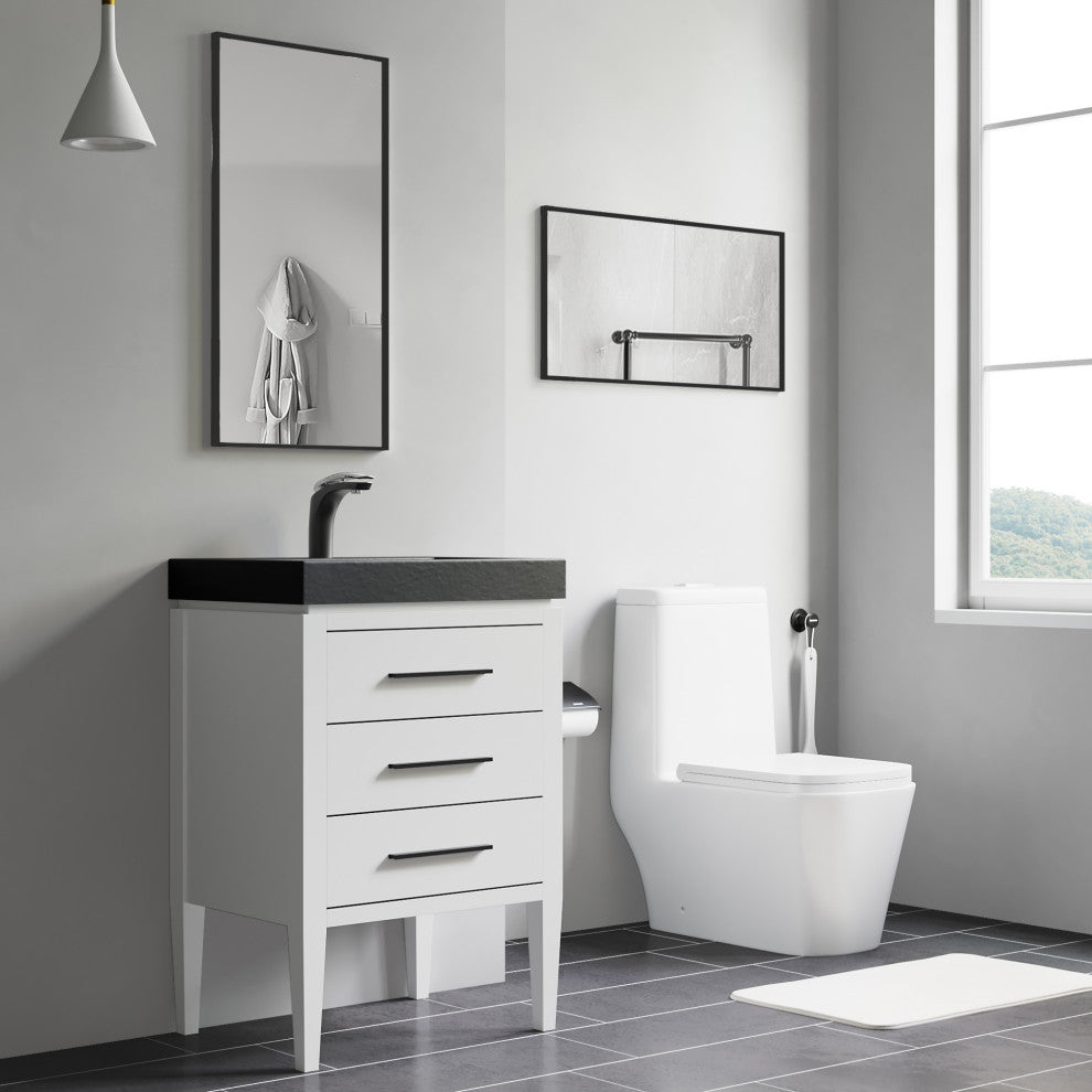 Mattox Mirror, Black, 16"W x 32"H x 1"D