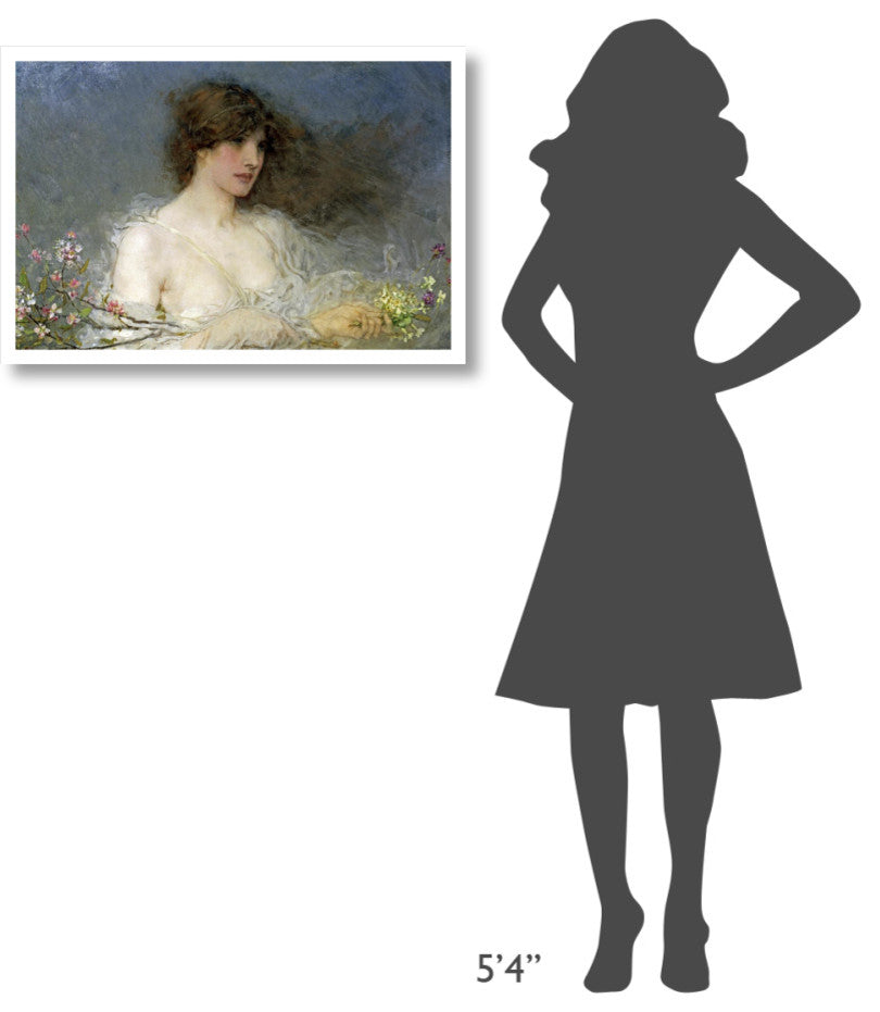 "A Spring Idyll" Digital Paper Print by George Henry Boughton, 32"x22"