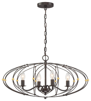 Zucca 4 Light English Bronze Chandelier