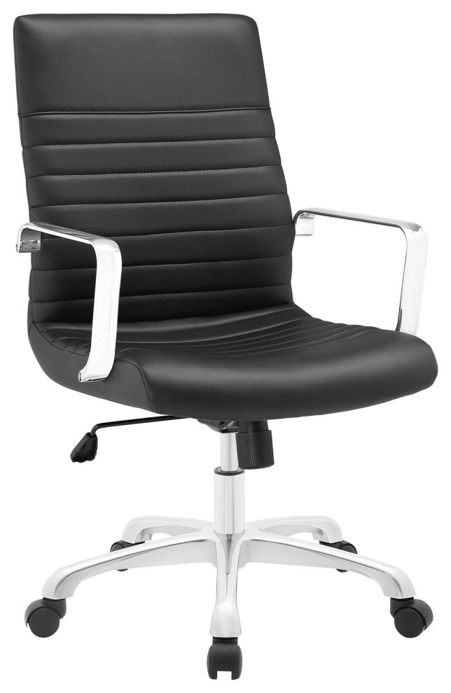 Black Finesse Mid Back Office Chair