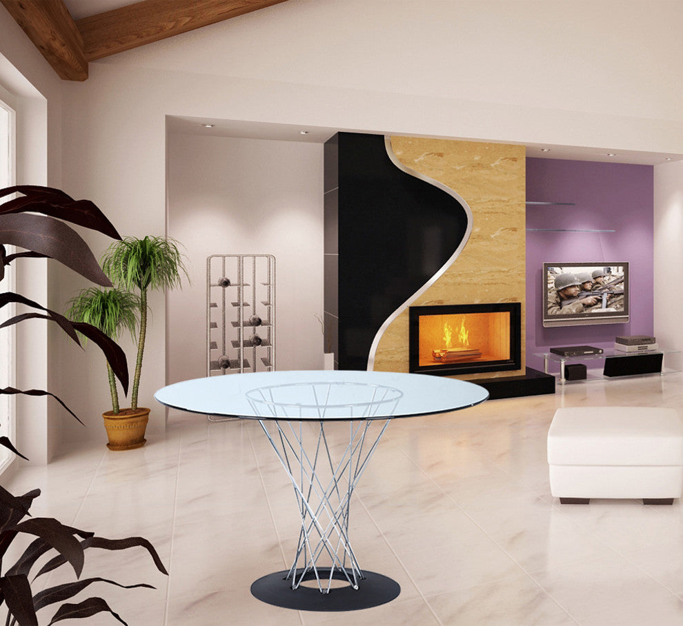 Modern Classics Eastern Dining Table, Glass