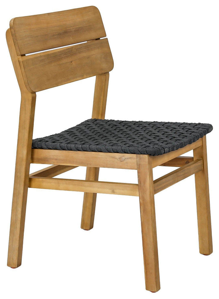 Ivory Coast Acacia Outdoor Dining Chair, Light Teak, Set of 2