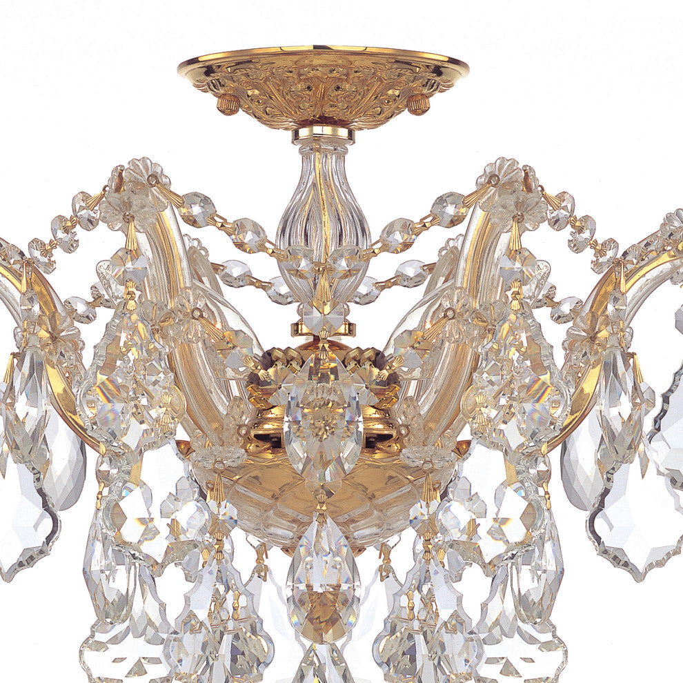 Crystorama Lighting Group 4430-CL-MWP Maria Theresa 3 Light 14"W - Polished