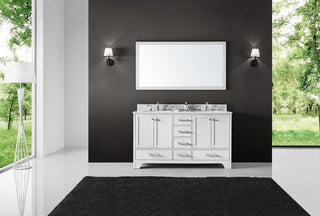 60" Double Sink Bathroom Vanity Base