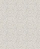 Textured Wallpaper, Overlapping Shapes, Beige Cream Gray Silver Gold, Sample
