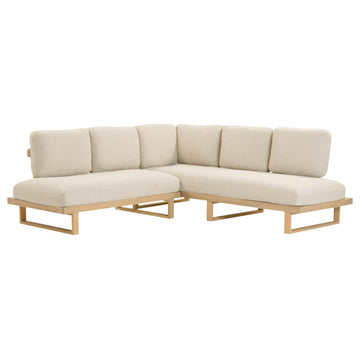 Evan Cream Outdoor L-Sectional