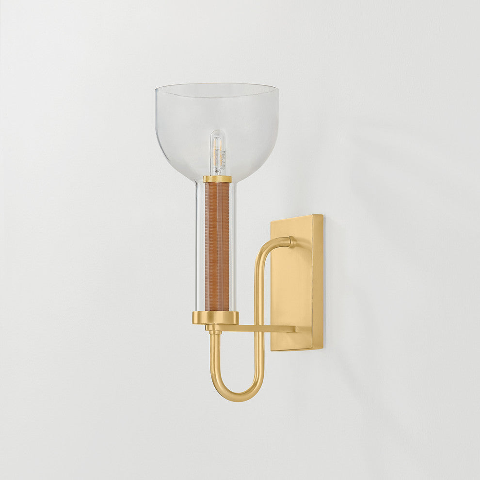 Hudson Valley Lighting Narrowsburg Wall Sconce, Aged Brass