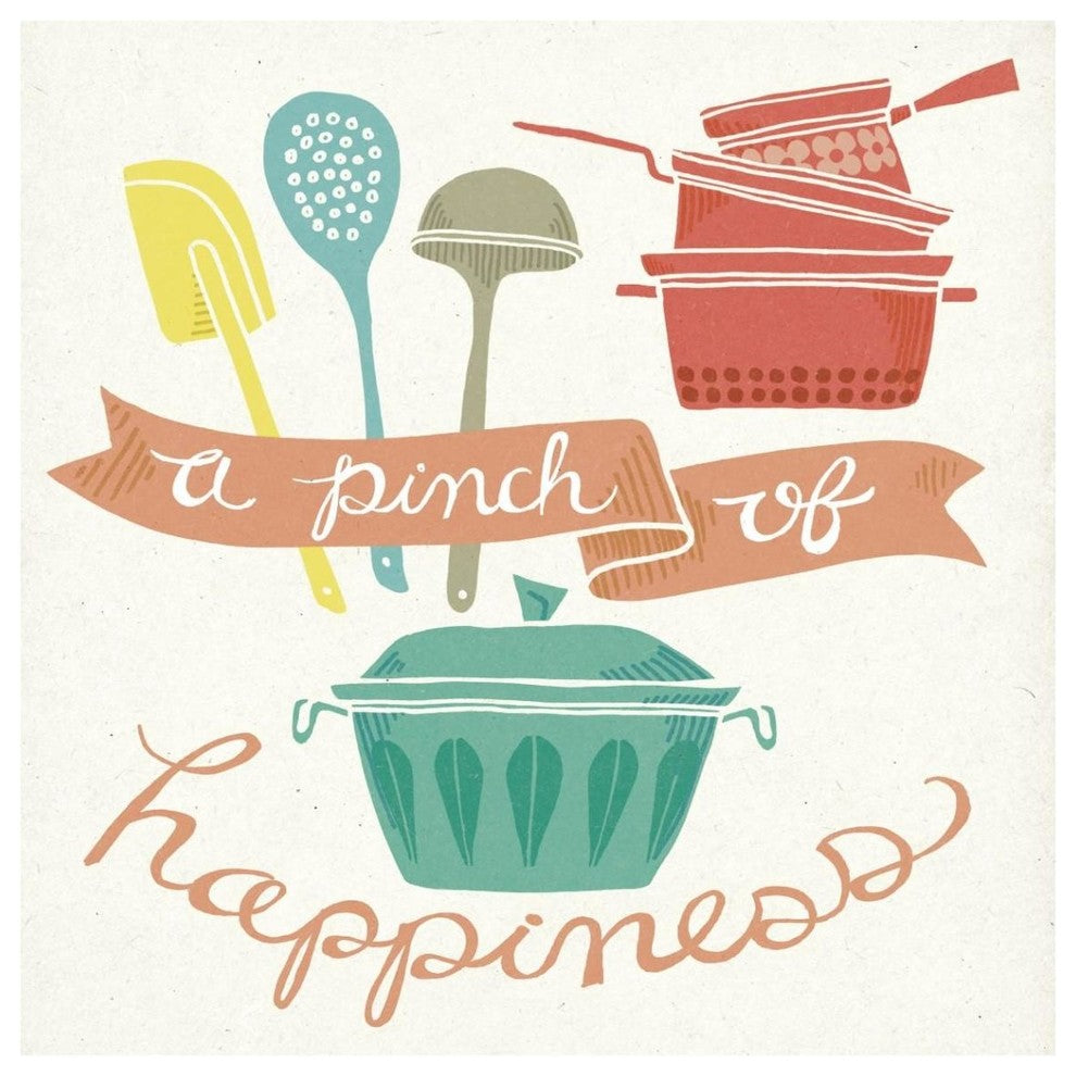 "A Pinch of Happiness" Digital Paper Print by Mary Urban, 42"x42"