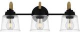 Seabreeze 3-Light Bath, Matte Black
