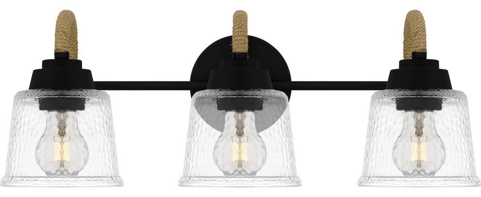 Seabreeze 3-Light Bath, Matte Black