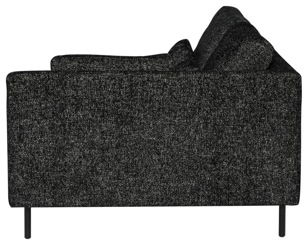 Gigi Salt & Pepper Fabric  Modular Sofa Right