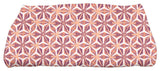 Water Mosaic, Geometric Print Bath Towel, Purple