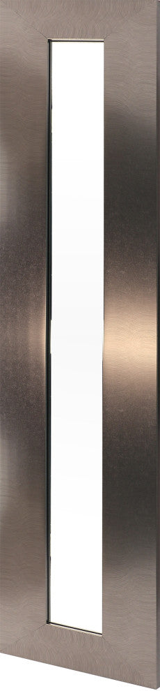 42"x11" Long Tall Decorative Accent Wall Mirrors Set of 3 Silver Taupe