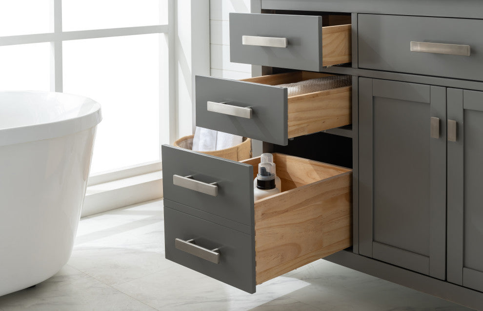 Valentino 54" Single Vanity, Gray