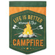 Flag  Double Applique  Campfire Polyester Garden