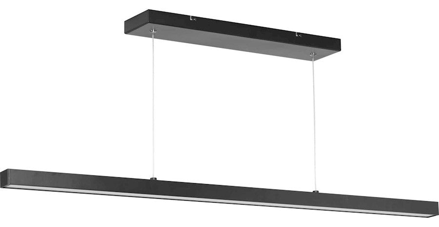 Progress Lighting Planck Black 1-Light LED Pendant, White, P500276-031-30