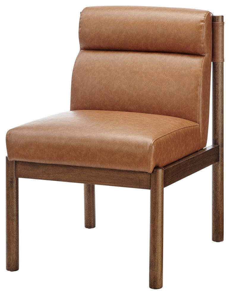 Micah Dining Side Chair, Vintage Cider, Faux Leather
