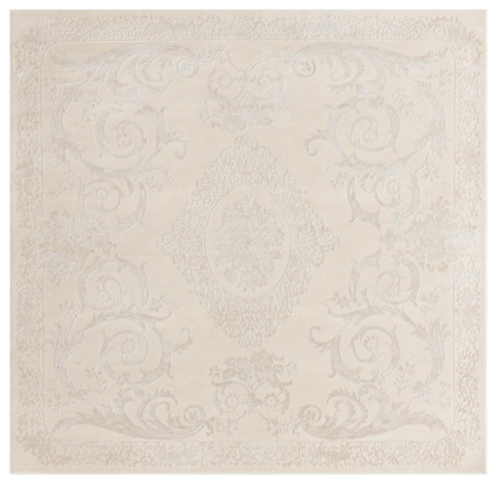 Unique Loom Diana Finsbury Rug, Ivory, 7'x10'