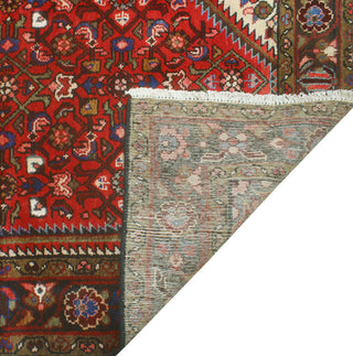 Fine Vintage Distressed Bernadin Red/Ivory Runner, 3'8 x 10'8