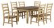 Sunset Trading Brook 7-Piece 134" Rectangular Extendable Dining Set, Seats 12