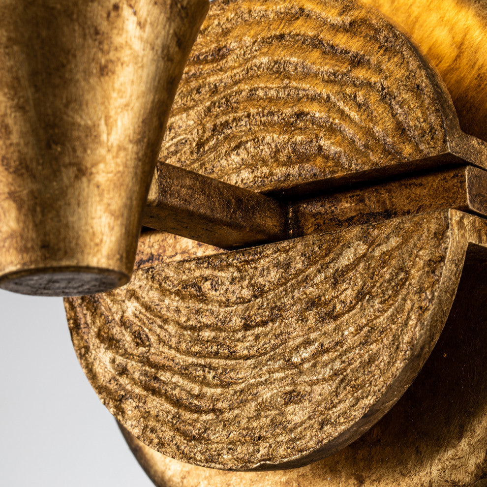 Jack 2 Light Bath Bar in Aged Brass