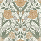 Tulipa Green Floral Wallpaper Bolt